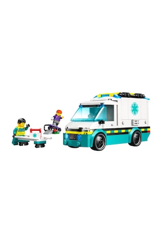 LEGO® City Acil Yardım Ambulansı 60451 - Model Araç Seven 5 Yaş Üzeri Çocuklar için Yaratıcı Oyuncak Yapım Seti (184 Parça)