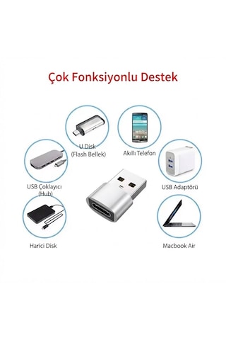 Çeşitli Renk Usb To Type-c 3.0 Veri Aktarımı Otg Çevirici Usb'den Type-c'ye Dönüştürücü Adaptör Yüksek Hızlı Çok Renkli