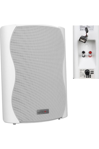 Magicvoice F-lhy6.5s 6.5 İnç 16 Cm Hat Trafolu Duvar Tipi Sütun Okul Cami Hoparlör 30w Rms 200w Peak Mp3 Usb Uyumlu