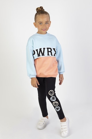 Harika Kids Kız Çocuk Üç İplik Kumaş Kalınlık Baskılı Örme Basic Alt Üst Takımı 6 - 9 Yai 001