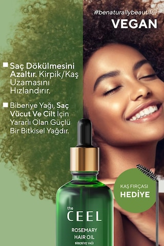 The Ceel Biberiye İçerikli Saç Bakım Yağı 50 ML