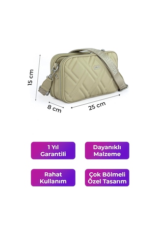 Kriste Bell Kadın Çapraz Askılı Çanta Bej 7146 Bej