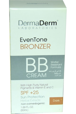 Dermaderm Eventone Bb Krem Spf+ 25 Güneş Koruma Bitki Özlü 50 ML Koyu Ton