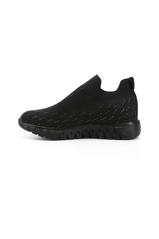 Gönderi(R) Gönderi R Siyah Triko Taşlı Memory Foam Tabanlıklı Comfort Sneaker Siyah