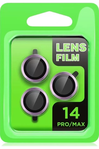 Newface Apple Uyumlu iPad iPhone 14 Pro Max Raze Metal Kamera Lens - Siyah