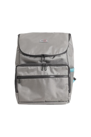 İki Renk Anne/bebek Bakım Çantası - Zeybe Gri