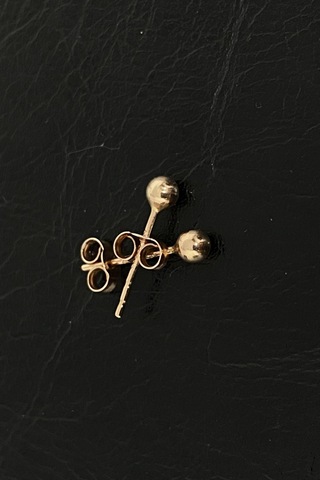 Zümrüt Sarraf 14 Ayar Altın Rose Renk Top Kadın Küpe