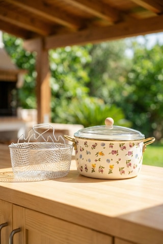 Petit Fleur Kızartma Tenceresi - 22 Cm Çok Renkli
