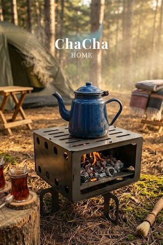 Taşınabilir Katlanabilir Kamp Ocağı Mangal Paslanmaz Çelik Outdoor Bbq Izgara, Portatif Piknik Ve Kamp Izgarası Metal