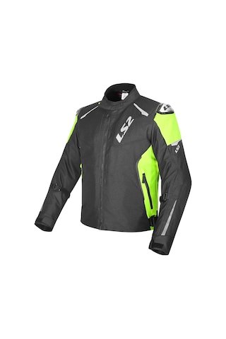 Ls2 Zoom Erkek Motosiklet Mont Siyah-neon Sarı