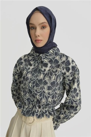 Armine Brode Ceket 25y5901 Lacivert Lacivert