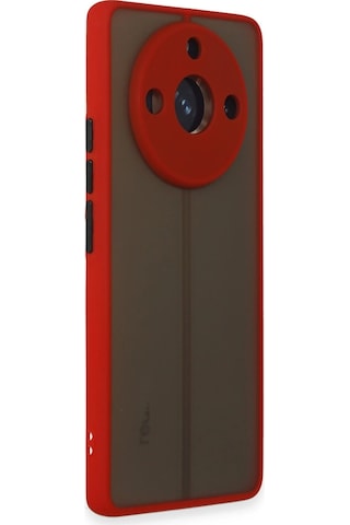 Newface Realme 11 Pro Kılıf Montreal Silikon Kapak Glblseme - 16 - Kırmızı