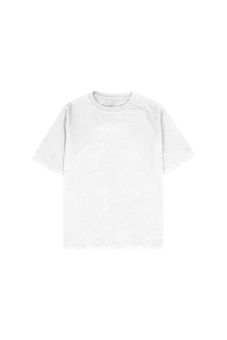Adrift Glory Beyaz Oversize Unisex T-shirt Beyaz