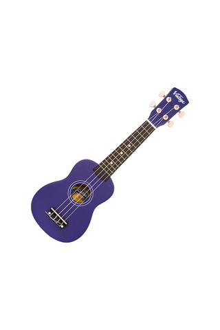 Vintage Laka Rainbow Soprano Ukulele - Indigo
