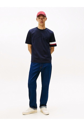 Tommy Hilfiger Erkek Insert T-shirt Lacivert