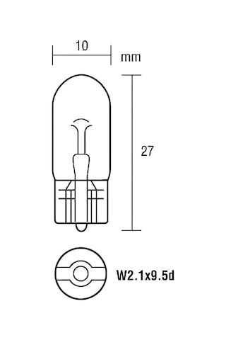 12v 5w Dipsiz T10 Ampul Turuncu Boyalı Amber Cam 10 Adet 1 Kutu