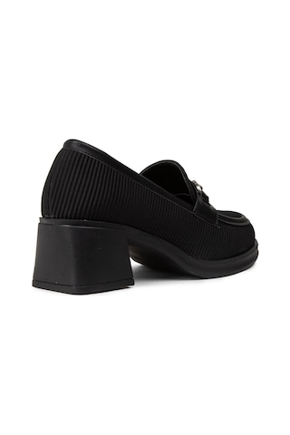 Deery Kadın Siyah Topuklu Loafer Ayakkabı - K1463zsyhc01 Siyah