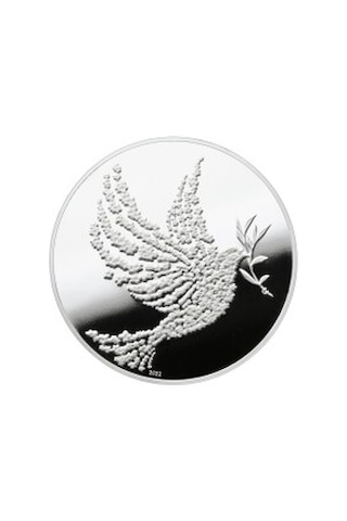 Agakulche Peace Dove 1 Ons Gümüş Sikke Coin