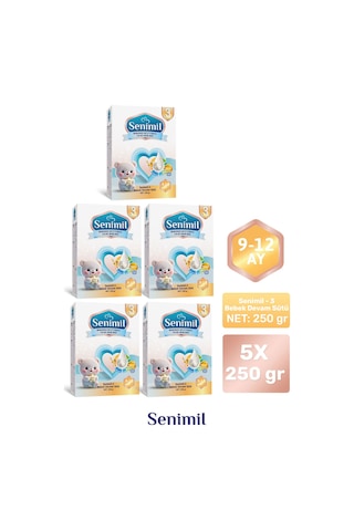 Senımıl 3 Bebek Devam Sütü 250 G 5 Adet