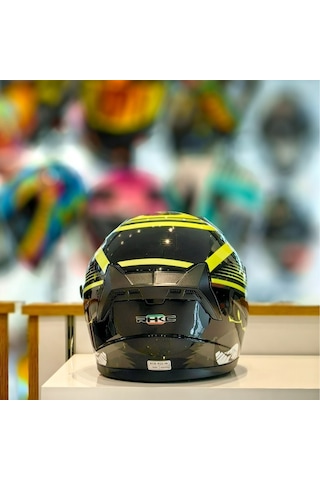 Rhkc 528 Çenesiz Vizörlü Yazlık Açık Kask Monkey Sarı - Siyah