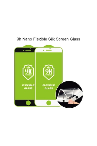Apple Uyumlu iPhone 6/6s Plus 6d 9h Flexible Nano Esnek Ekran Koruyucu Siyah