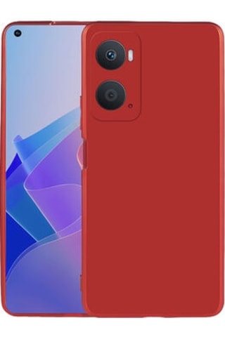 Oppo A96 4g Kılıf Esnek Yapılı İnce Slim Silikon Kapak Ryc/premier Kirmizi