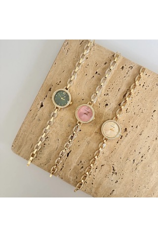 Savior Collection Infinity Gold Yeşil Saat