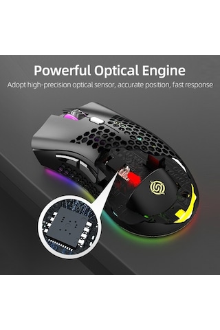 Dancemonkey 2.4g Bt5.0 Kablosız Fare, 800-1600 Dpı, 10m Menzil, 400mah Pil, Siyah/beyaz/pembe/yeşil Optik Optik