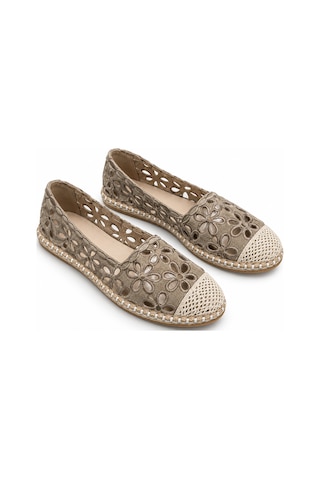 Stepmark Delft Vizon Çiçek Desenli Kadın Espadril Standart