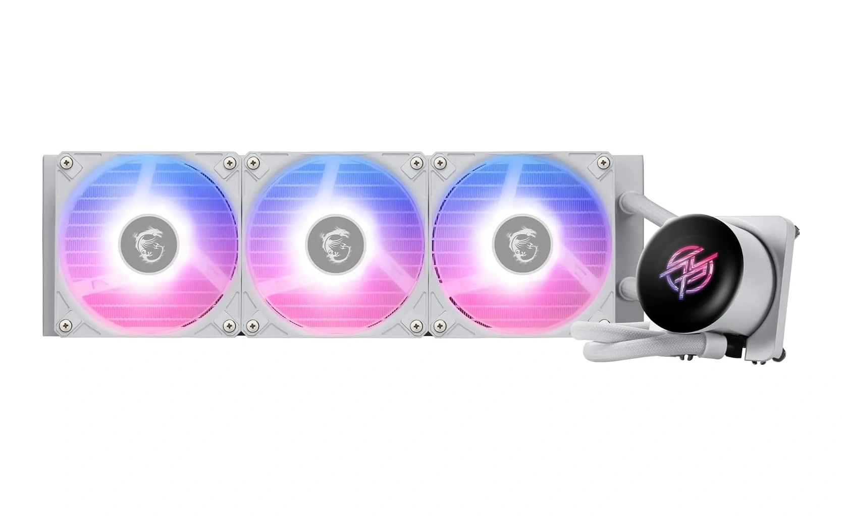 Msı Mpg Corelıquıd P13 360 Whıte 360 Mm Beyaz Argb Gen2 2.1 Lcd Ekranlı Sıvı İşlemci Soğutucusu