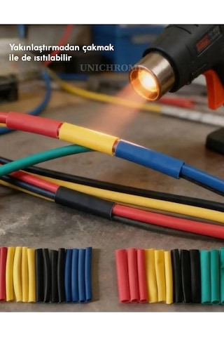 328 Parça Kutulu Heat Shrink Makaron Daralan Kablo Tamir Seti - Globe Elektrik Bant Hediyeli