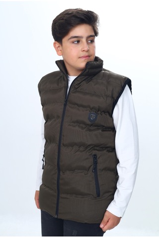 Toontoy Erkek Çocuk Göğsü Armalı Şişme Yelek Haki