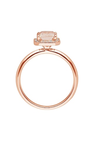 Sirius Pırlanta Ve Emerald Kesim Morganite Yüzük 0831R0037