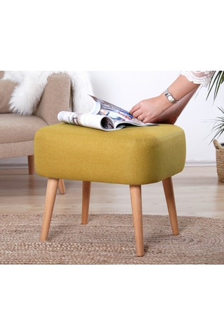 Lorencehome Parrot Puf - Sarı / Lorence Home