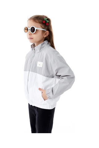Benitto Kids Kız Çocuk Mevsimlik Yağmurluk Ceket 51359 Gri