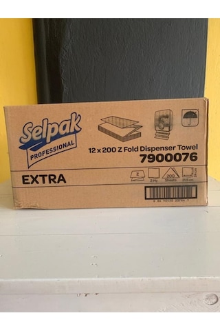 Selpak Professional Selpak Professıonal Extra 12*200 Yaprak Katlamalı Z Havlu 1 Koli