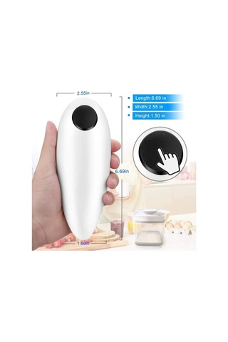 Tenfowee Elektrikli Kutu Açıcı, Tüm Boyutlardaki Konserveleri Otomatik Açar, Yaşlı Ve Arkitle Hastaları İçin Uygun, 360 Kesim, Tırnaklı Kenar Yok, Kolay Temizleme Diğer