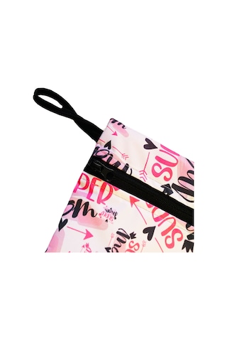 Yorni 30x37cm, Super Mom, Su Geçirmez Islak Mayo Çantası, Torbası Beyaz