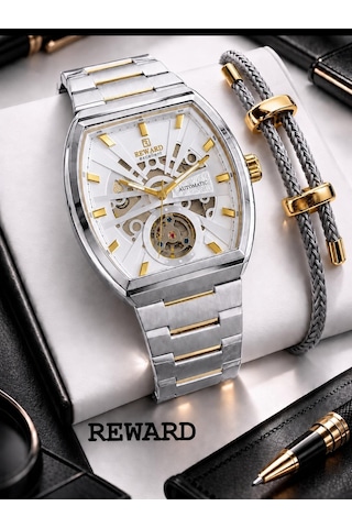Reward Otomatik Mekanizmalı Premium Erkek Kol Saati 5 Atm Suya Dayanıklı 2 Yıl Garantili Rw.314017.b Gri