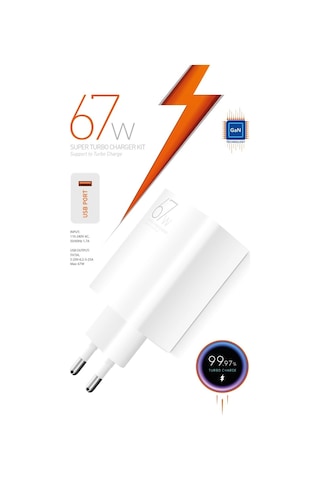 Powerway M67 Süper Turbo 67 W Hızlı Şarj Adaptörü