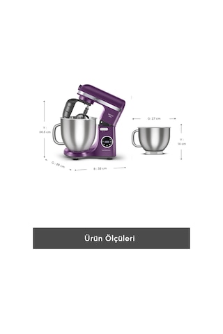 Karaca Mastermaid Chef Ultra D2000 W Dijital Ekranlı Hamur Yoğurma Makinesi