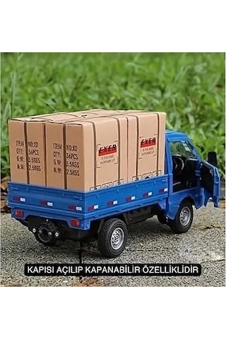 1:16 Ölçekli Işıklı Sesli Uzaktan Kumandalı Buhar Atışlı 2.ghz Frekans Akrobasi Pikap Mavi