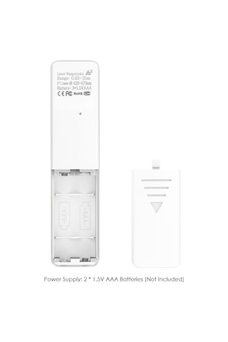 Moveevo Kompakt El Tipi 35m Lazer Mesafe Ölçer - Lcd Geri Aydınlatmalı, Alan/hacim Hesaplama, Pisagor Teoremi, Pil Dahil Değil