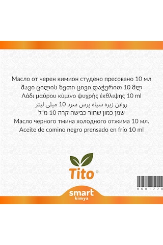 Tito Çörekotu Yağı 10 ML