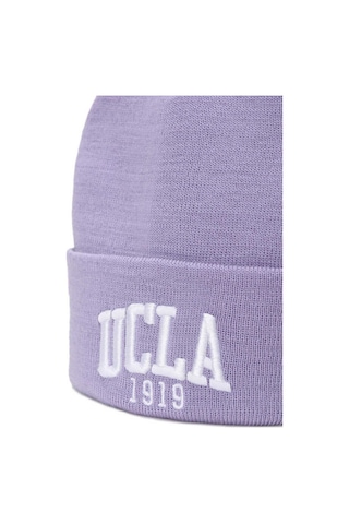 Ucla Lanıta Lila Bere Nakışlı - Unisex Bere Lila