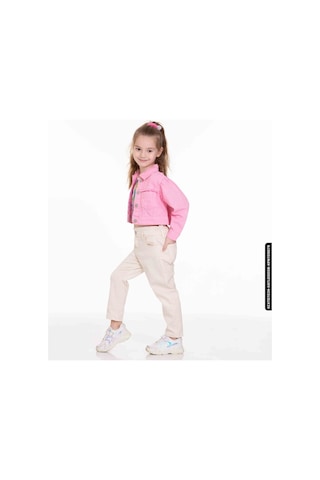 Xo Kids Kız Beli Büzgülü Pantolon 4-8 Yaş 54713 Kpnt09079 Krem