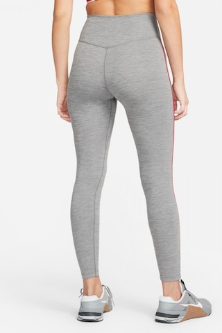 Nike One Dri Fit Training Printed Grey Leggings Toparlayıcı 2 İç Cepli Gri Tayt