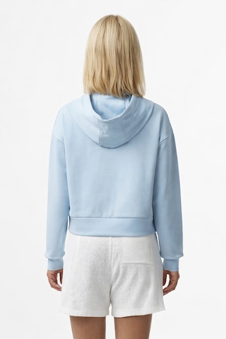 Lacoste Kadın Relaxed Fit Kapüşonlu Baskılı Açık Mavi Sweatshirt Açık Mavi