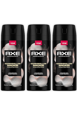 Axe Premium Collection Erkek Deodorant Marshmallow Smoke 150 Ml X3