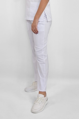Unisex Beyaz Soft Likralı Cerrahi Doktor Pantolon Hemşire Alt Üniforma Beyaz